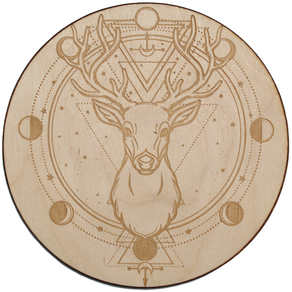 Deer Moon Phase Crystal Grid - Spiritual Nexus