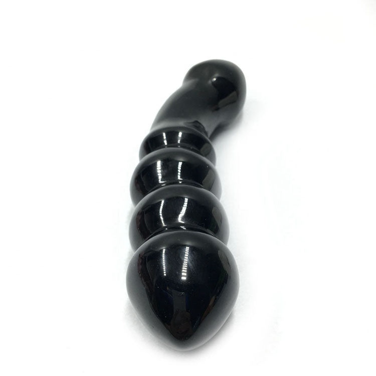 Curved Obsidian Yoni Massage Wand - Spiritual Nexus