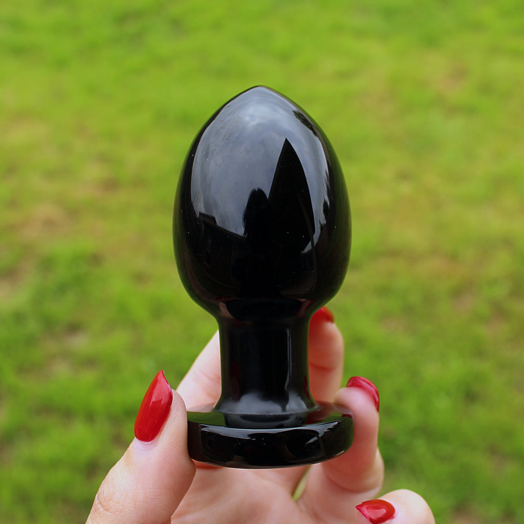 Black Obsidian Yoni Egg Plug