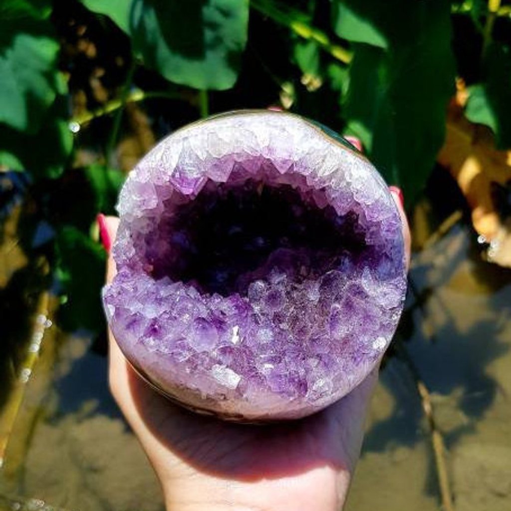 Amethyst Geode Sphere - Spiritual Nexus